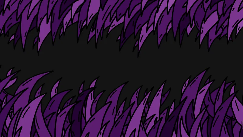 Point Purple : pointes violettes et prune disposées autour d’un centre anthracite