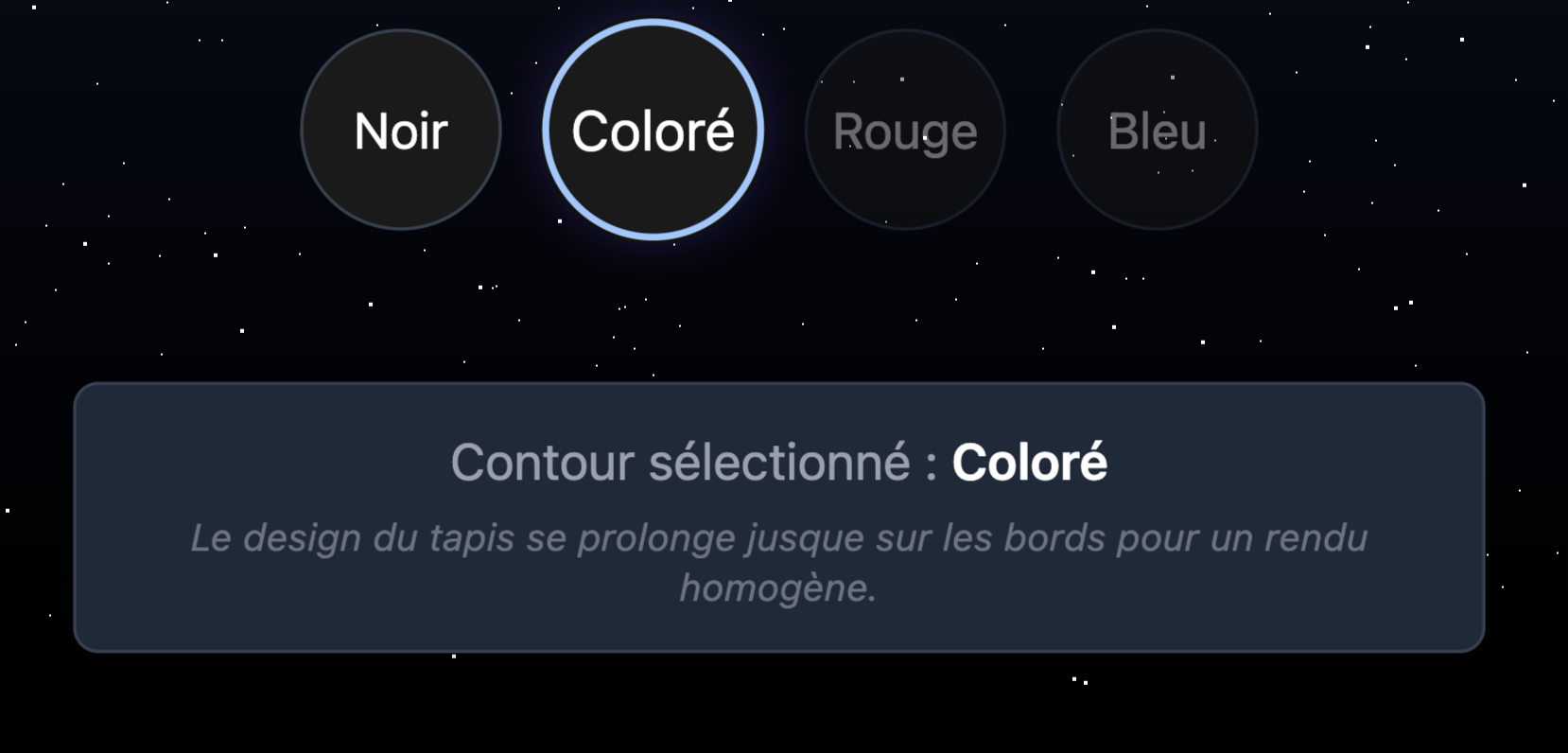 Choix de la broderie
