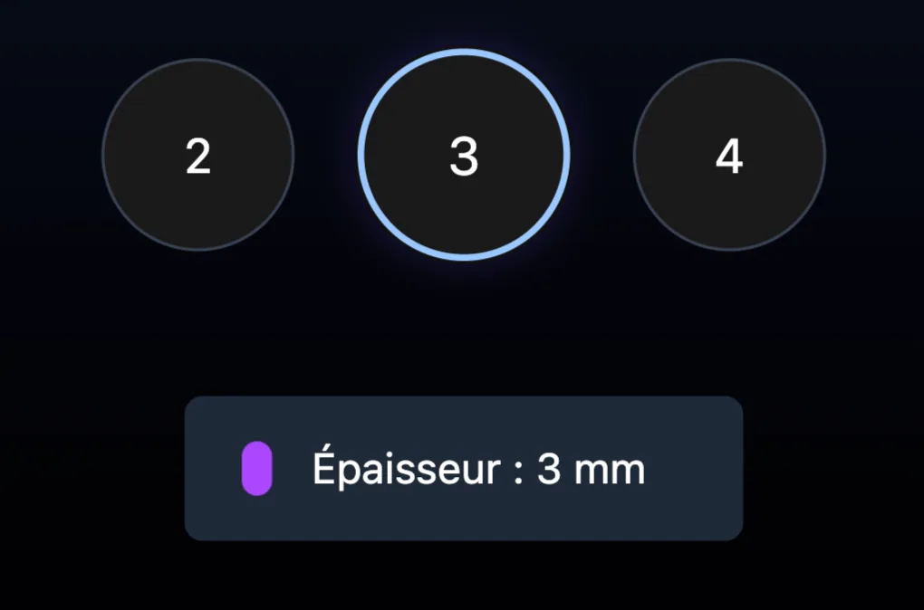 Choosing the thickness of the custom mouse pad