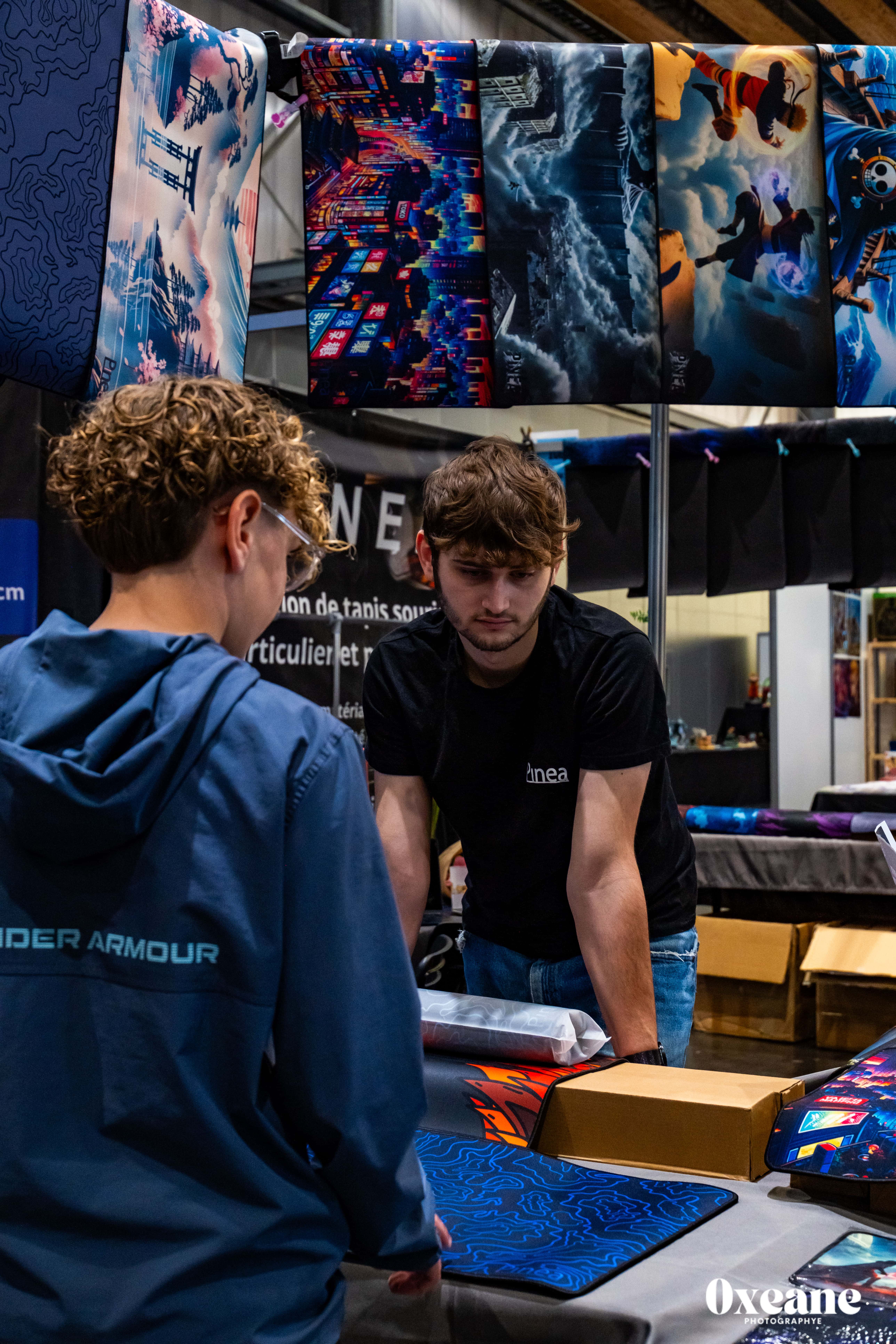 Photo 6 - stand Pinea aux Geek Days 2025 à Lille, tapis de souris personnalisés